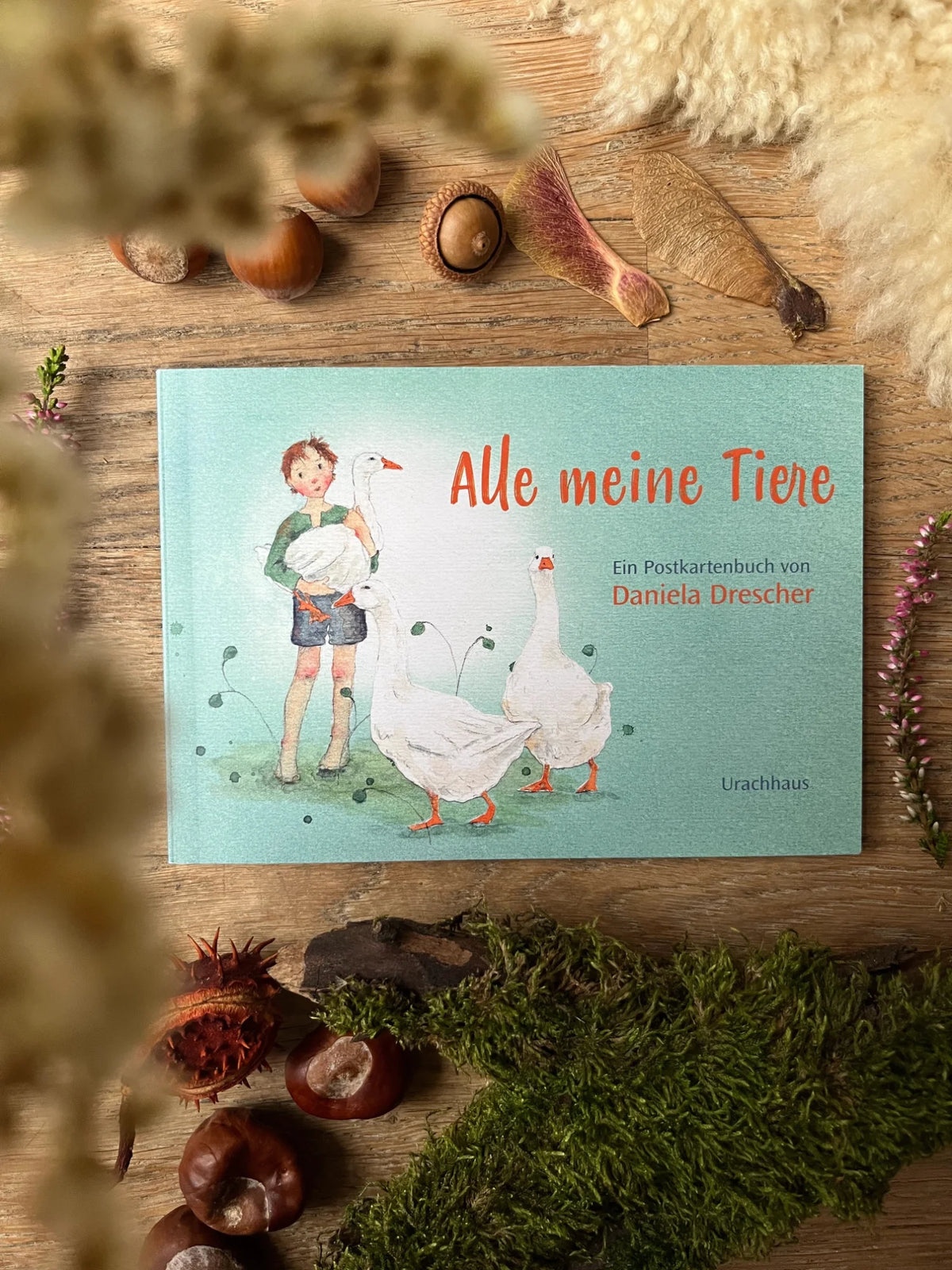 Postkartenbuch Alle meine Tiere von Daniela Drescher, Kartenmotiv