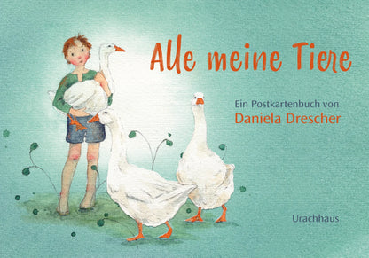 Postkartenbuch Alle meine Tiere von Daniela Drescher, Kartenmotiv