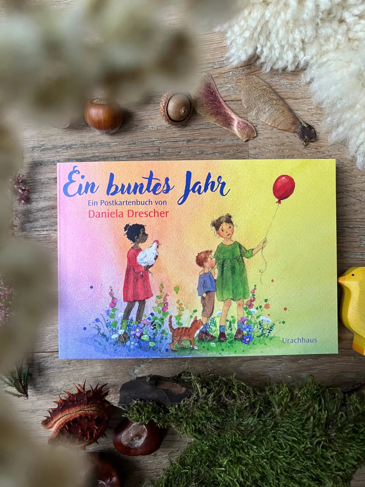 Postkartenbuch Ein buntes Jahr von Daniela Drescher, Kartenmotiv