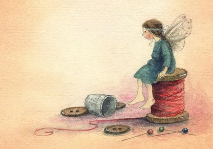 Postkartenbuch Elfenträume von Daniela Drescher, Kartenmotiv