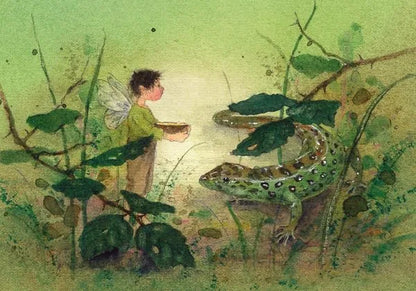 Postkartenbuch Elfenträume von Daniela Drescher, Kartenmotiv