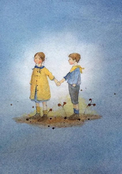 Postkartenbuch Glückskinder von Daniela Drescher, Kartenmotiv