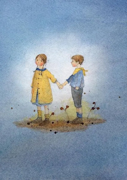 Postkartenbuch Glückskinder von Daniela Drescher, Kartenmotiv