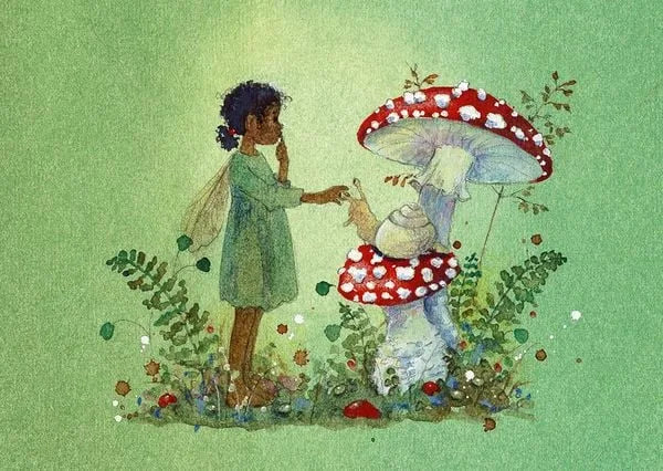 Postkartenbuch Im Zauberwald von Daniela Drescher, Kartenmotiv