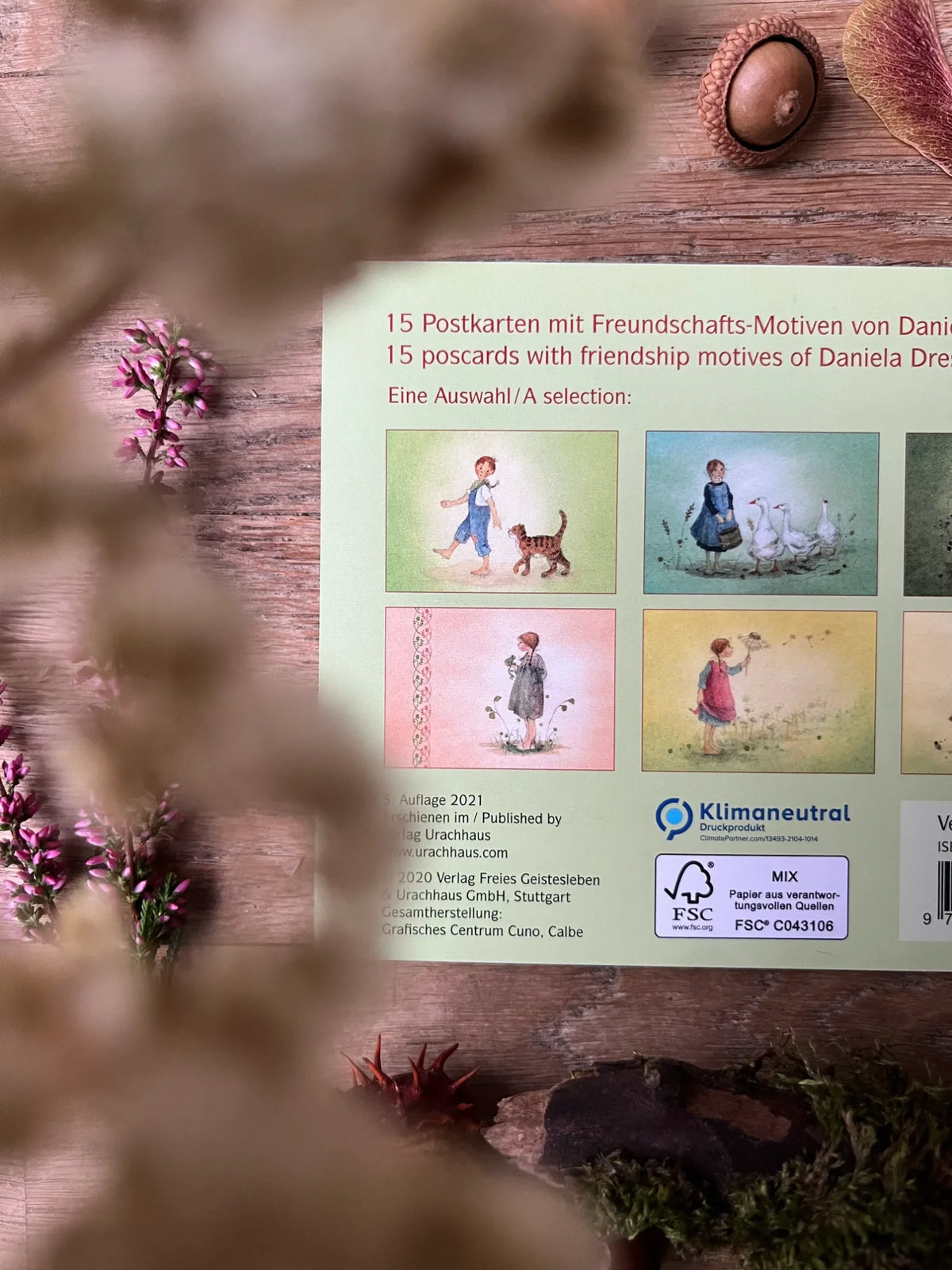 Postkartenbuch Kleine Freundschaften von Daniela Drescher, Kartenmotiv