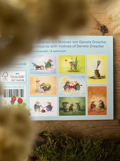 Postkartenbuch Mäusepost von Daniela Drescher, Kartenmotiv