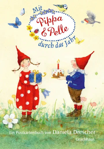 Postkartenbuch Mit Pippa und Pelle durch das Jahr von Daniela Drescher, Kartenmotiv