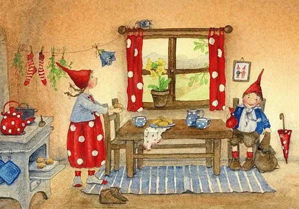 Postkartenbuch Pippa und Pelle von Daniela Drescher, Kartenmotiv