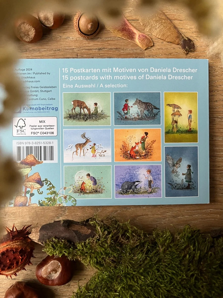 Postkartenbuch Waldkinder von Daniela Drescher, Kartenmotiv