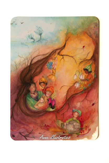 Erzählkarte - Wach auf, kleines Wurzelkind! A5