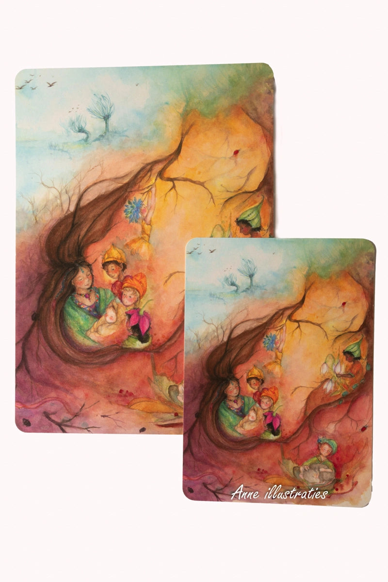 Erzählkarte - Wach auf, kleines Wurzelkind! A5