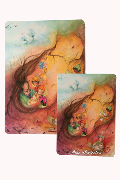 Erzählkarte - Wach auf, kleines Wurzelkind! A5