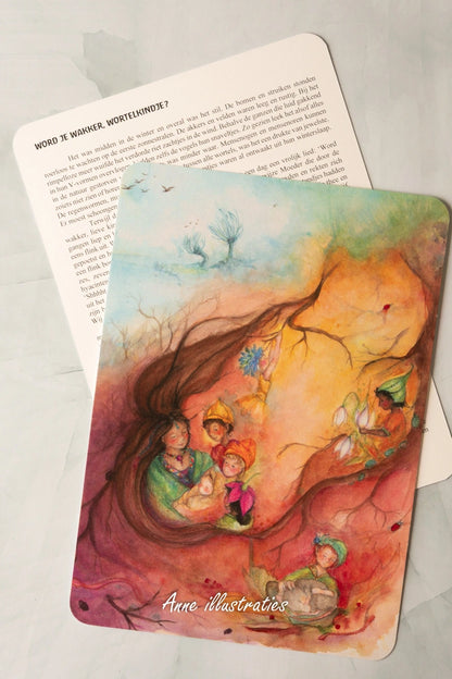 Erzählkarte - Wach auf, kleines Wurzelkind! A5