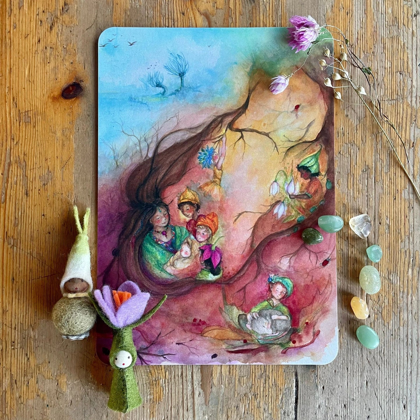 Erzählkarte - Wach auf, kleines Wurzelkind! A5