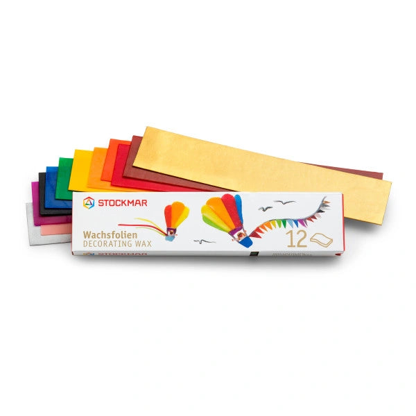 Stockmar Wachsfolien 12 Farben 200 x 40 mm