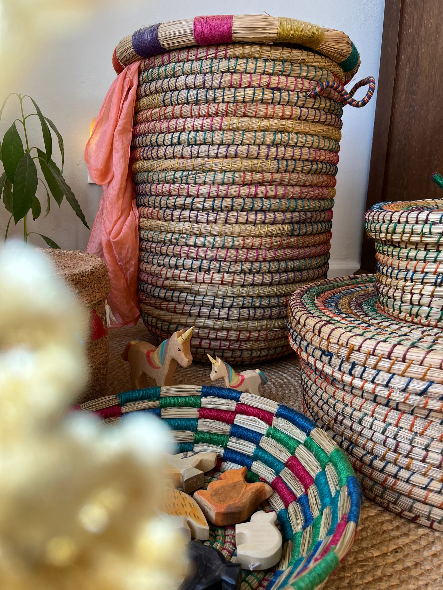 Korb bunt 25 x 10 cm