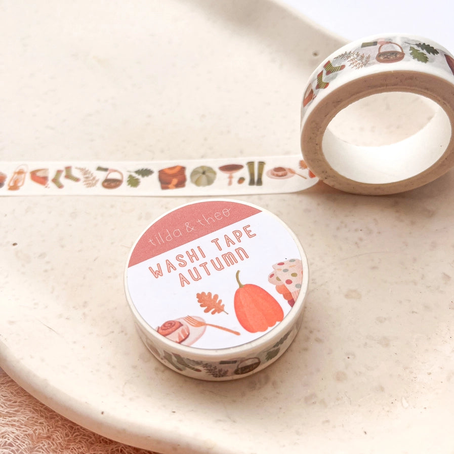 Washi Tape - Pilze & Kürbis