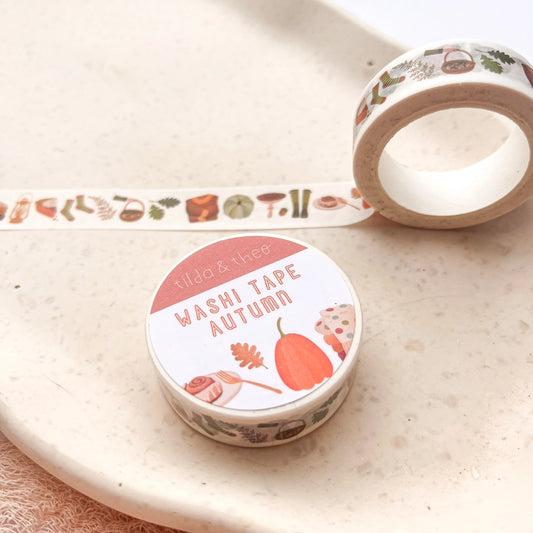 Washi Tape - Pilze & Kürbis