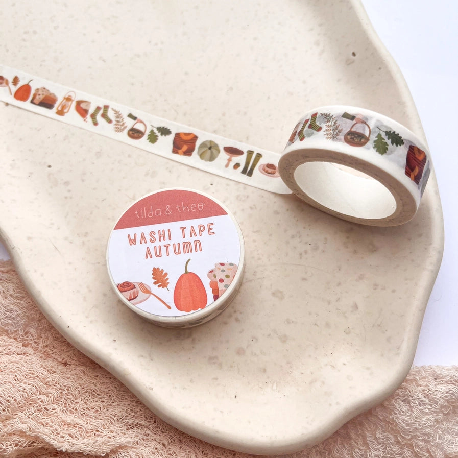 Washi Tape - Pilze & Kürbis