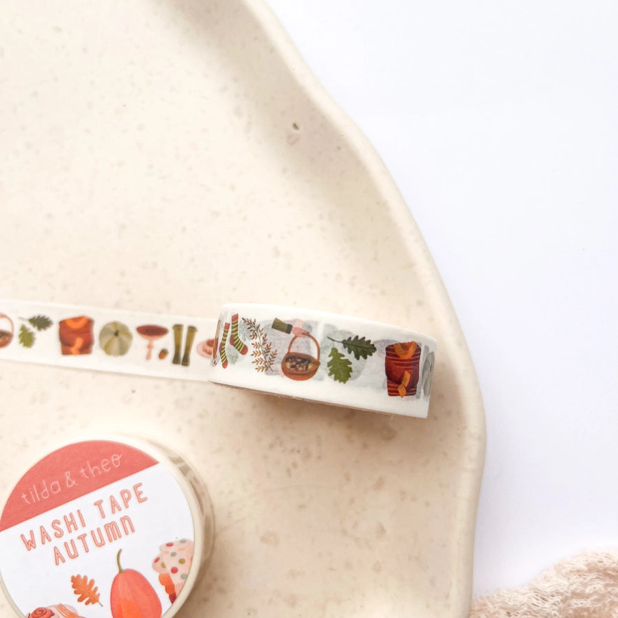 Washi Tape - Pilze & Kürbis