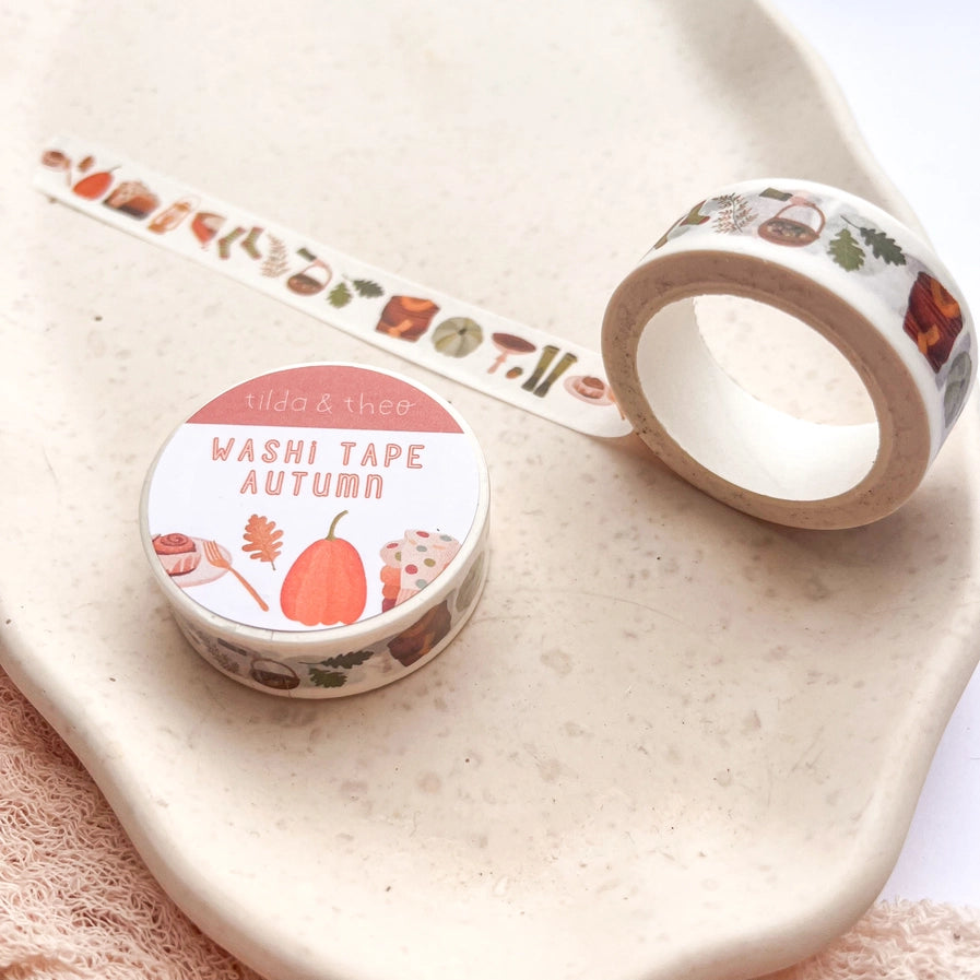 Washi Tape - Pilze & Kürbis