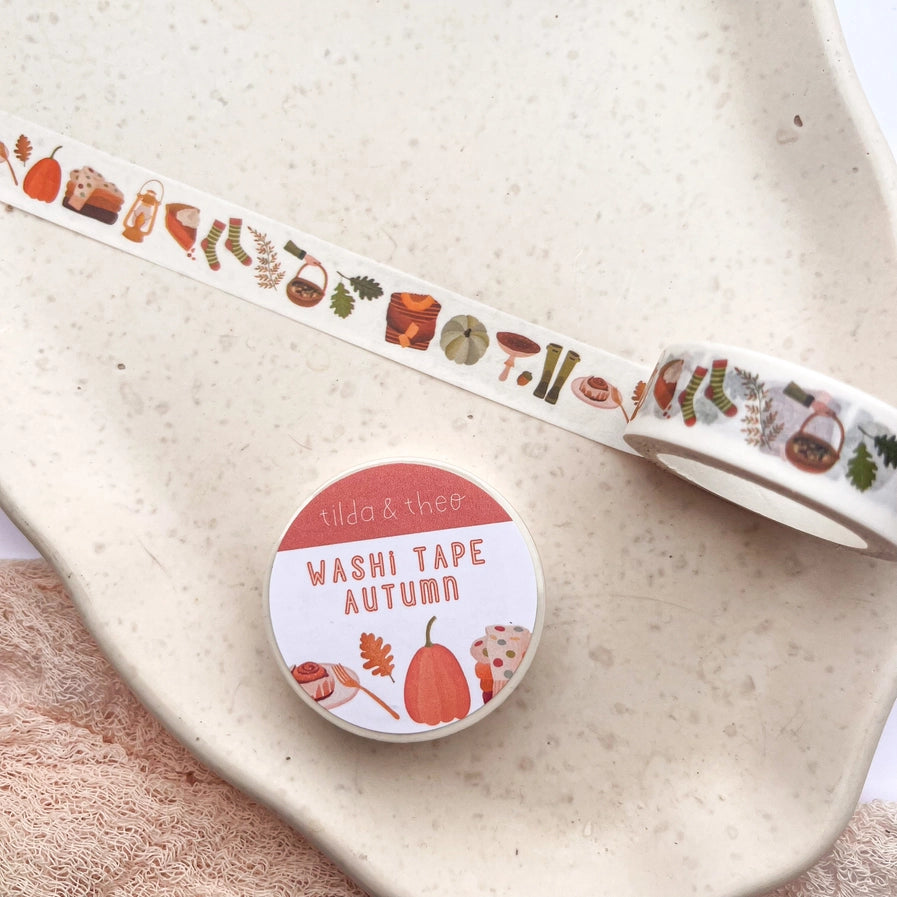 Washi Tape - Pilze & Kürbis