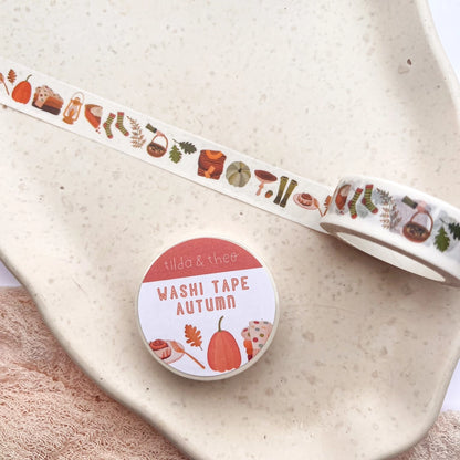 Washi Tape - Pilze & Kürbis