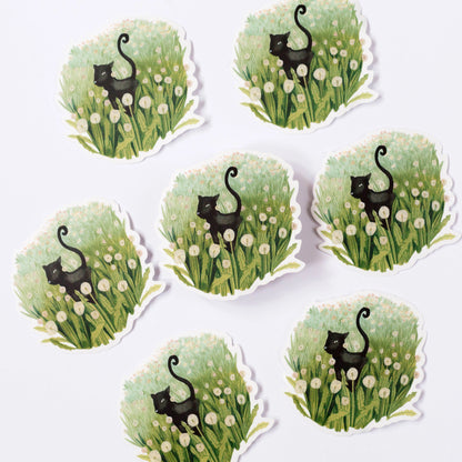 Sticker - Schwarze Katze