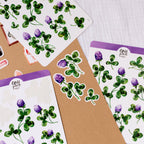 Stickerbogen Kleeblätter von Wild Pencil Studio