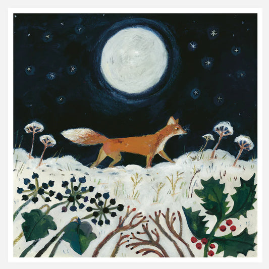 Winter Fox 20x20cm Print