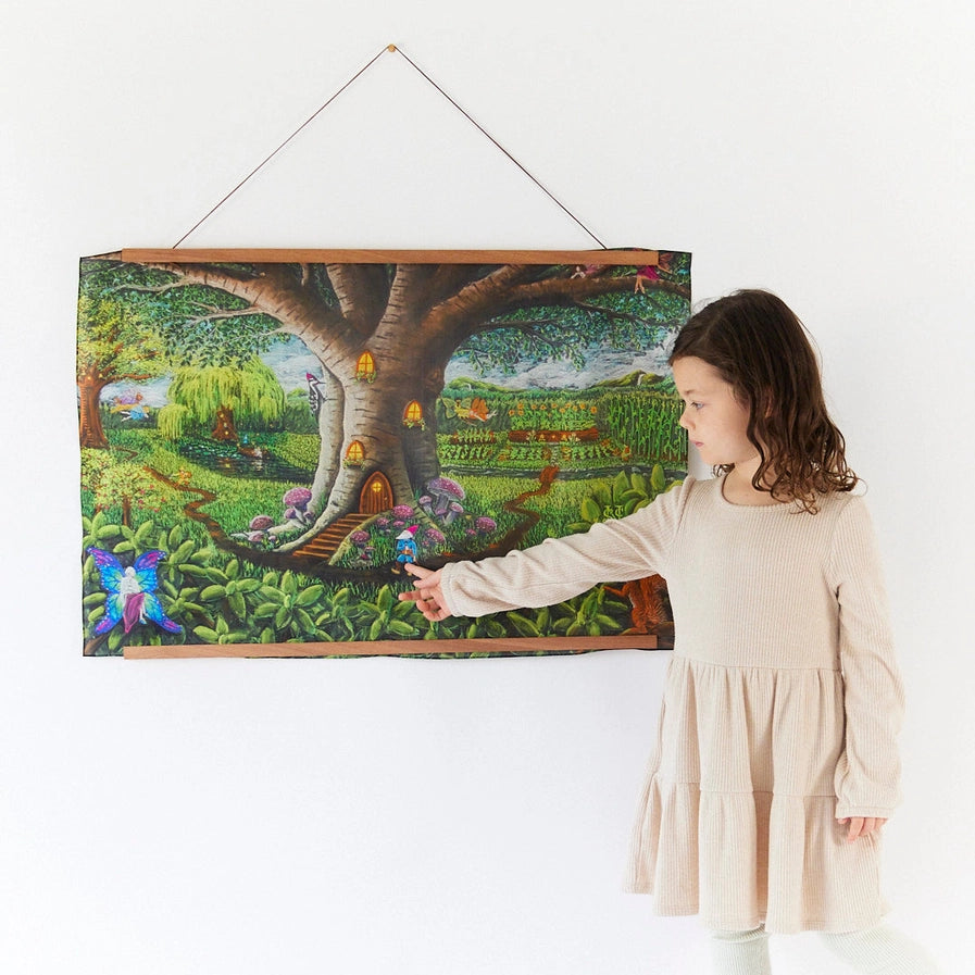 Spieltuch Suchen & Finden aus Seide - Wondergarten
