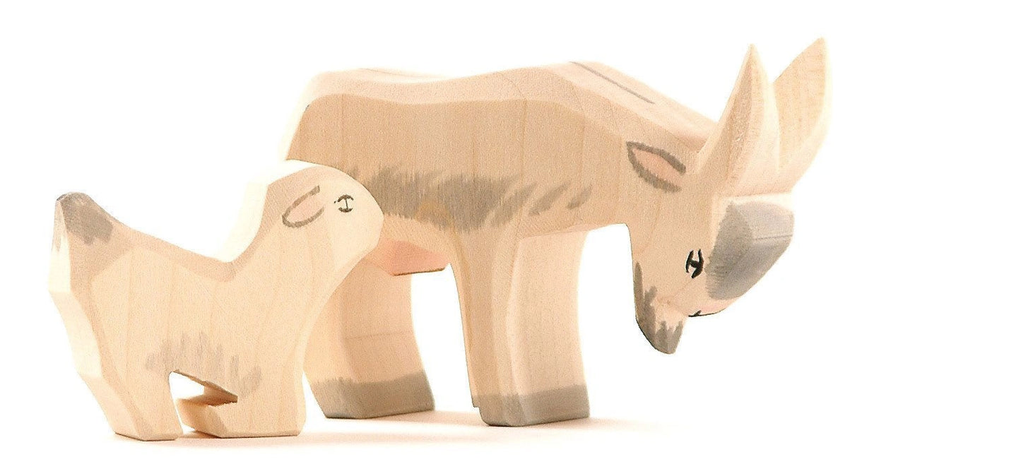 Ostheimer Zicklein trinkend